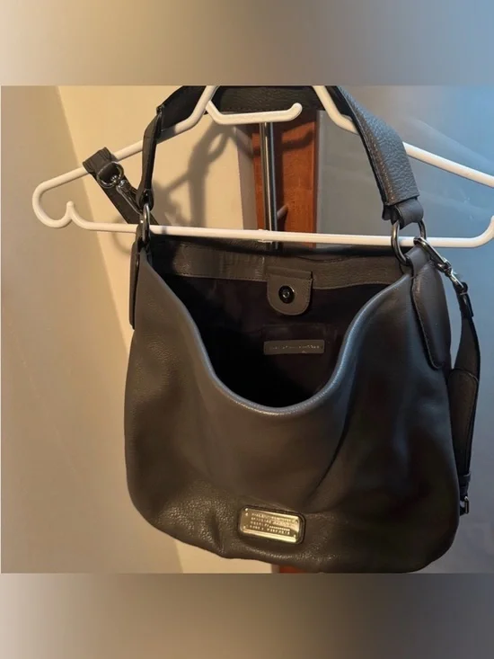 Marc Jacobs Gray Leather Shoulder Bag - Picture 3 of 7